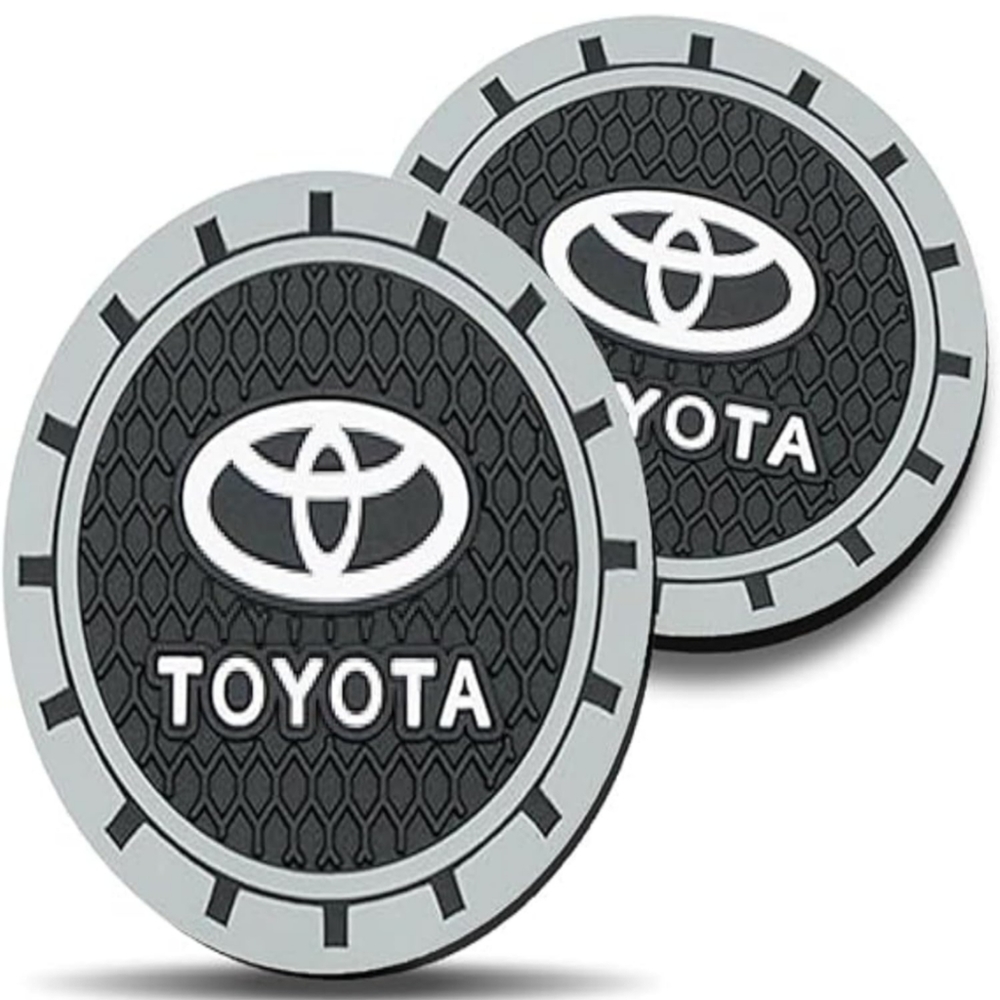 Toyota vehicle rubber nonslip car coasters 2 pcs. 🆕